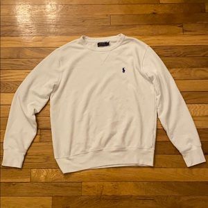 Polo Ralph Lauren white crewneck sweatshirt